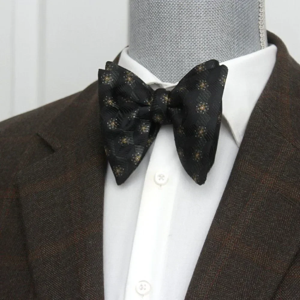 Camellucci Mens Self-tied Bow Tie Silk‎ Big Butterfly Bowtie S547